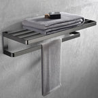 Gray metal modern bathroom accessories as a single item or as a set