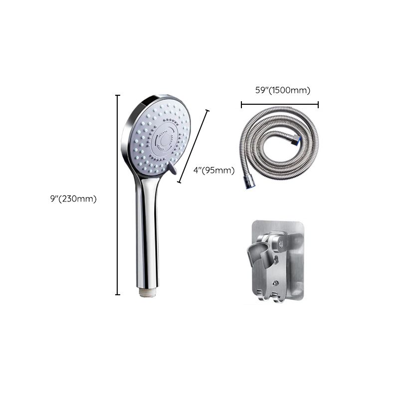 Modern Plastic Showerhead Wall Mounted Showerhead with Adjustable Spray Pattern