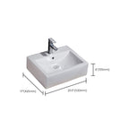 Modern Sink Solid Color Porcelain Sink
