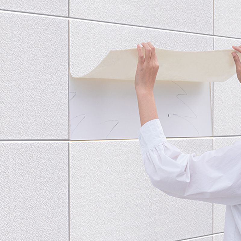 Glam Wall Covering Peel and Stick Texture Effect Design Square Wall Panel