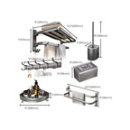 Modern Bathroom Accessory Set Towel Bar Paper Holder Gray Bathroom Accessory Set