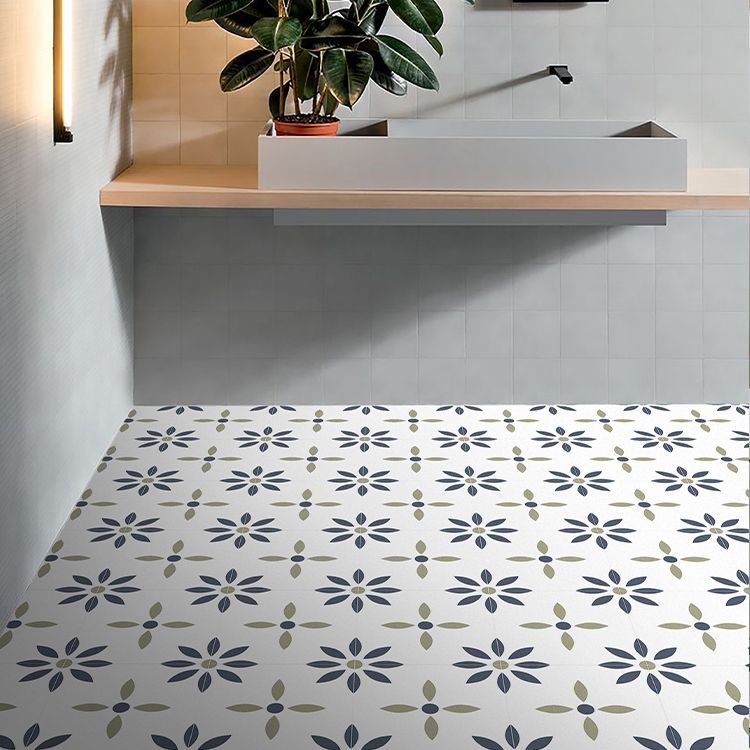 Square Peel & Stick Tile with Pattern Waterproof Tile for Home