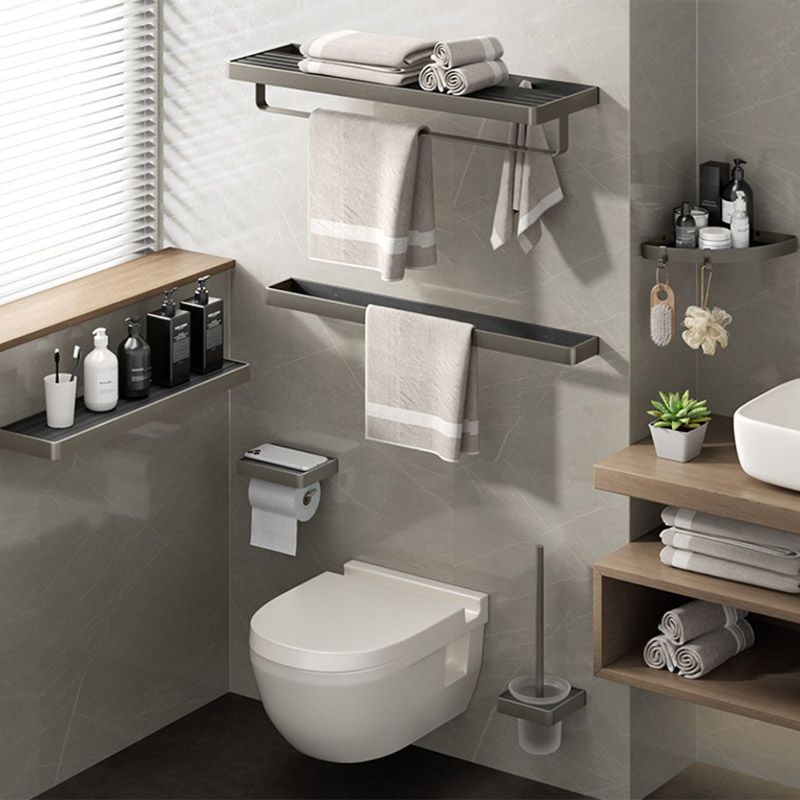 Modern Bathroom Hardware Set Paper Holder Towel Bar Bathroom Accessory Set