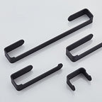 Aluminum Alloy Bathroom Set 4-Piece Modern Style Bathroom Hardware Set