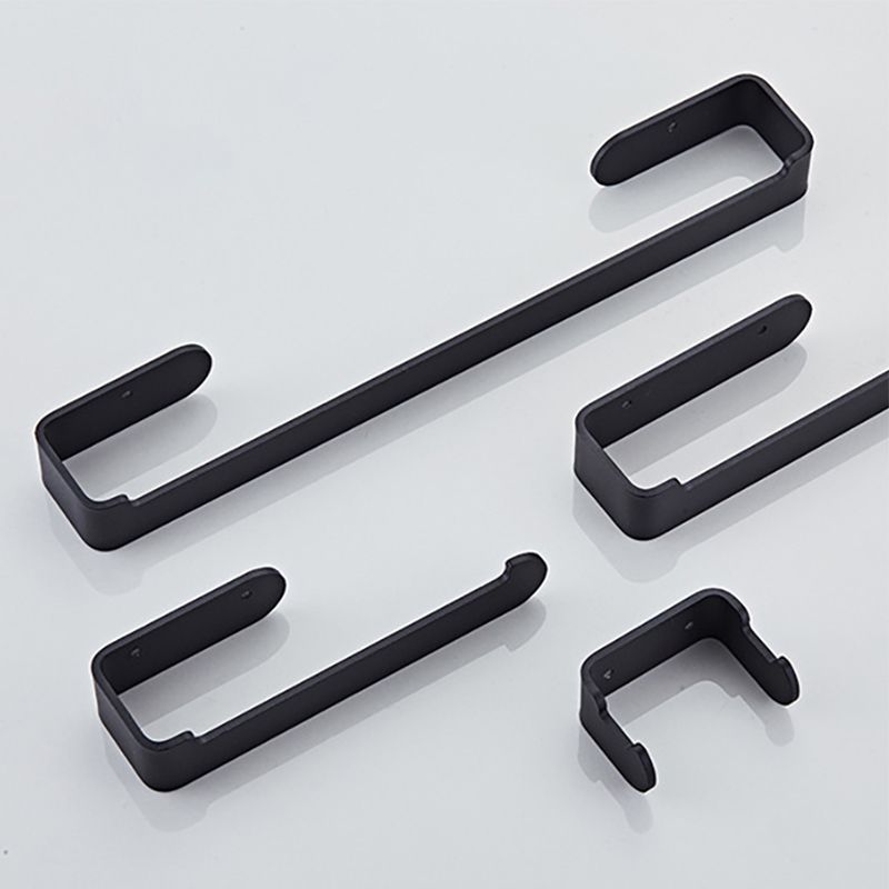 Aluminum Alloy Bathroom Set 4-Piece Modern Style Bathroom Hardware Set