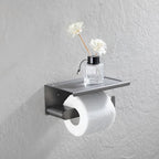 5-piece modern bathroom accessory set made of stainless steel with towel rail/robe hooks/toilet paper holder