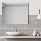 Modern Peel & Stick Subway Tiles PVC Wallpaper for Kitchen Backsplash
