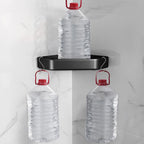 Matt black bathroom accessories set Modern anti-rust 1/2/3-piece bathroom shelf