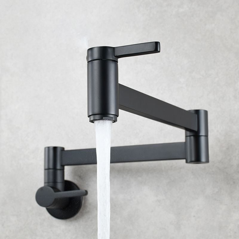 1-handle brushed nickel widespread faucet 1 hole wall-mounted bathroom faucet with brass