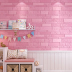 Industrial 3D Brick Wall Plank Bathroom Living Room Wall Panel Set of 10