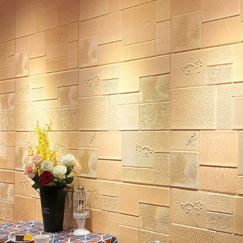 Industrial Wall Plank 3D Brick Bathroom Living Room Wall Panel Set of 1