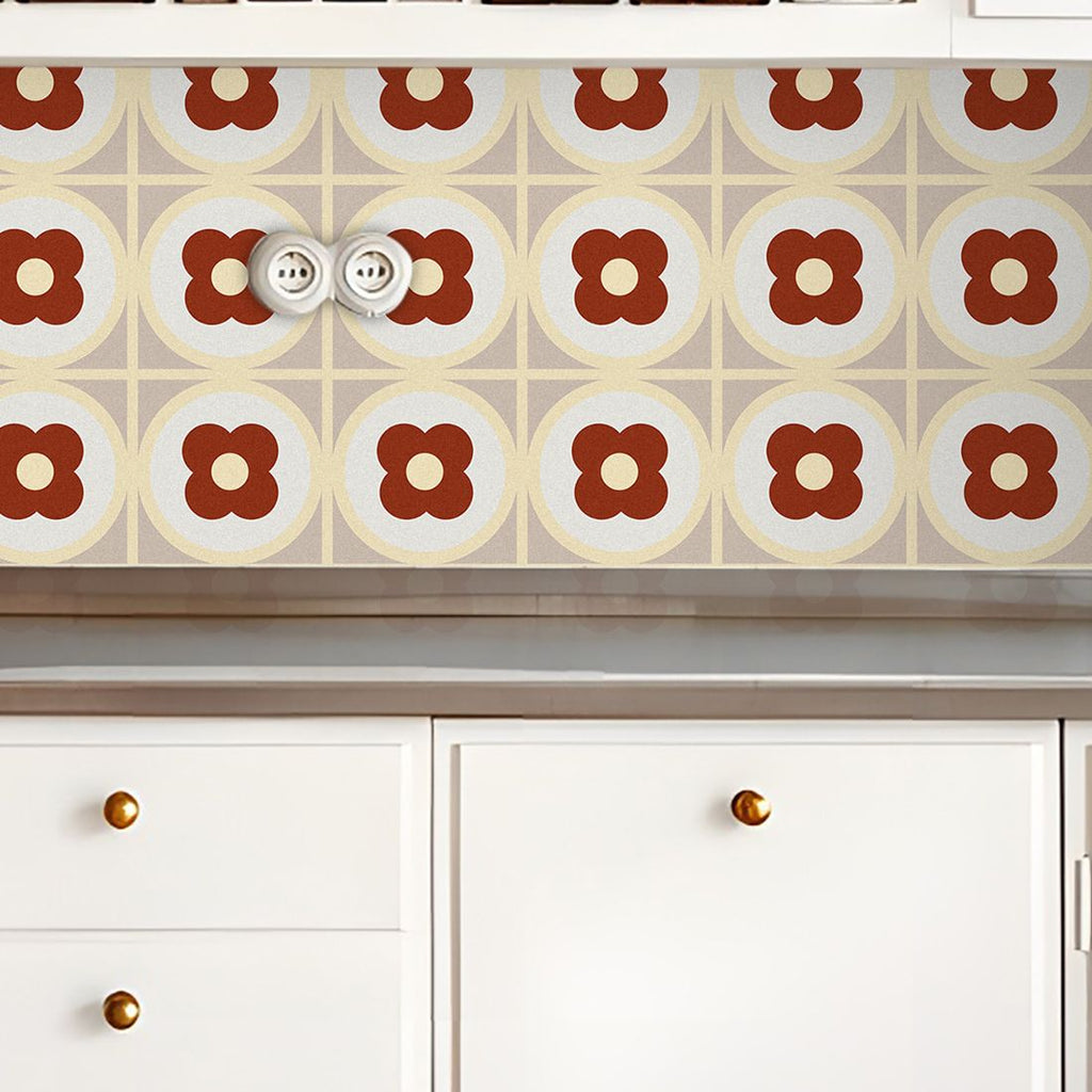 Square Peel & Stick Field Tile Waterproof PVC Peel and Stick Wall Tile