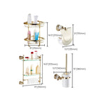Traditional Brass Bathroom Accessories Single Item or Set