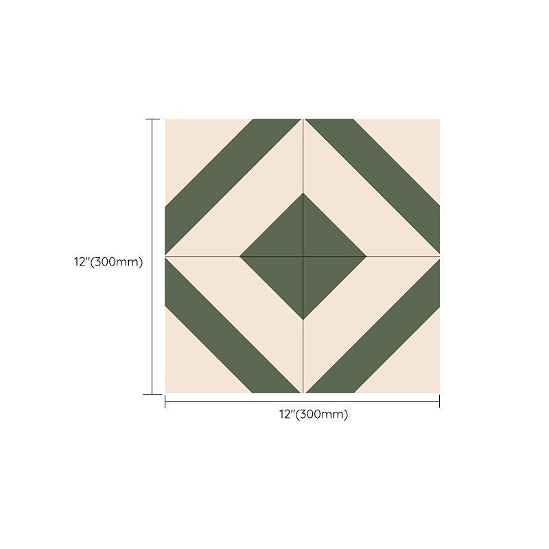 PVC Peel and Stick Wall Tile Square Single Tile Wallpaper with Slip Resistance