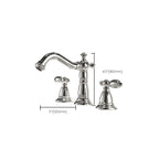 Traditional Roman Bathtub Faucet Set Copper Fixed Deck Mount with Handles