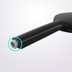 Contemporary Black Round Showerhead Combo Rain Shower Hand Shower