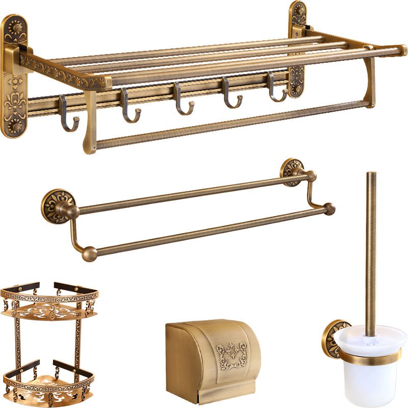 Traditional Vintage Brass Bathroom Accessories Single Piece or in Set