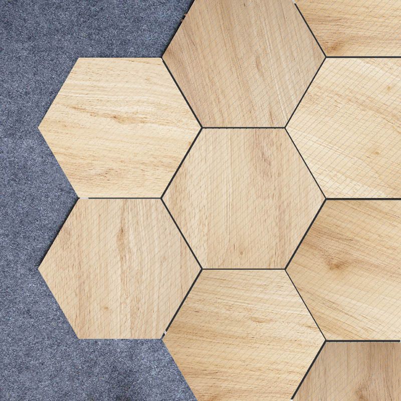 Plastic Mosaic Tile Wallpaper Hexagonal for Stick-On and Removable Back Wall Tile