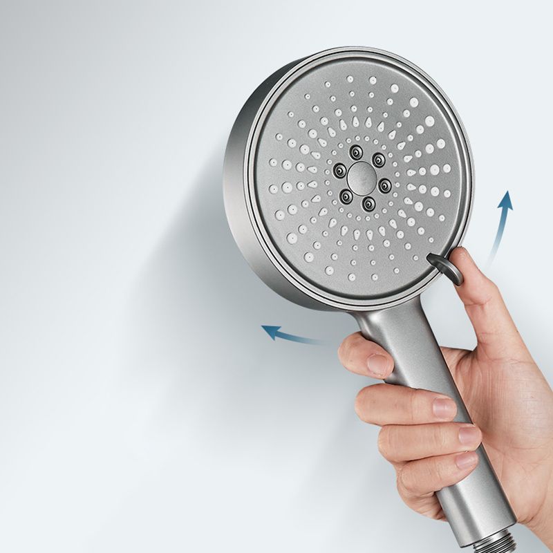 Modern Spray Head Round Handheld Water Filtration Showerhead Self-Cleaning