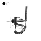 Swivel spout bathtub faucet single lever handle hand shower bathtub filling valve with shower hose