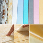 Glam Wall Covering Peel and Stick Texture Effect Design Square Wall Panel