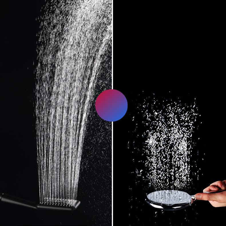Contemporary Metal Handheld Shower Head Square 3 Settings Spray Head