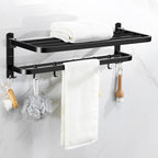 Matt black bathroom accessory set Modern bathroom accessory hardware set