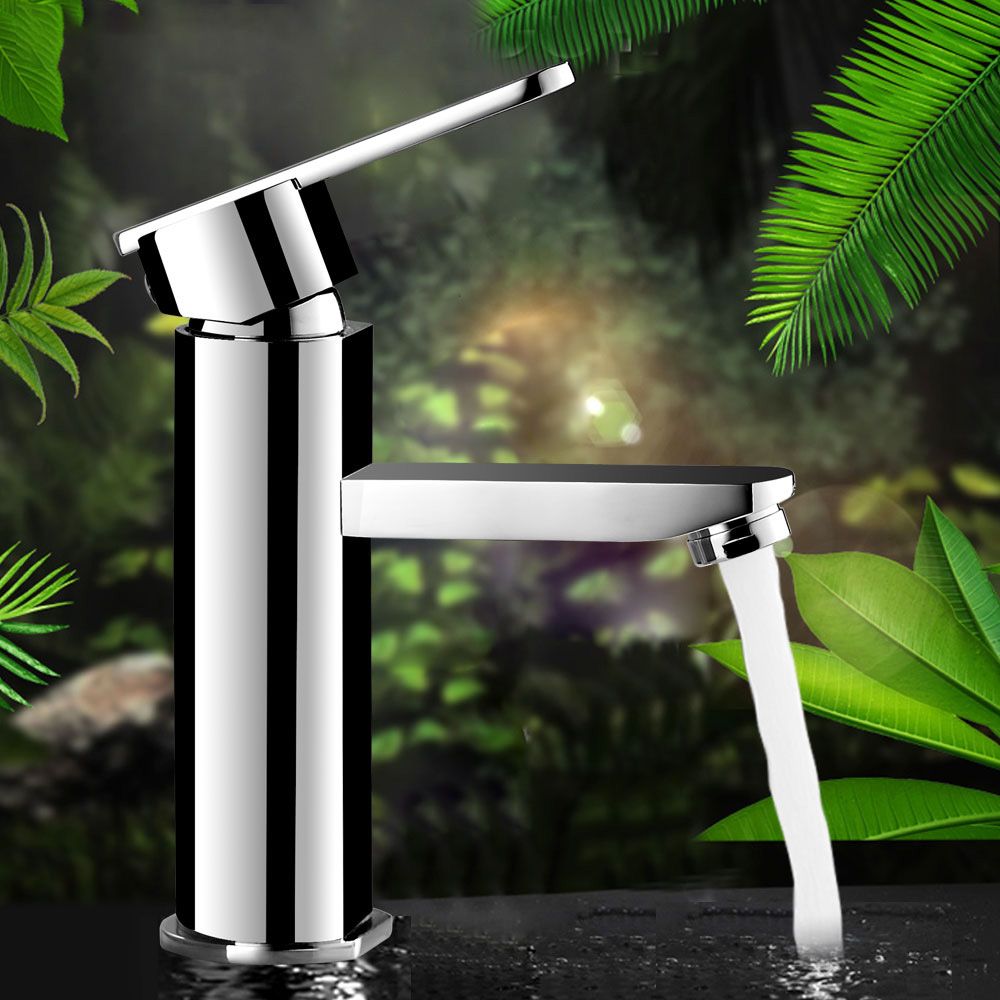 Bathroom Faucet Brass Lever Handle Single Hole Sink Faucet