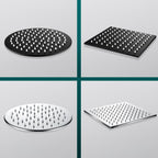 Black round fixed shower head Modern design wall-mounted shower head