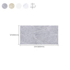 Rectangular Peel-and-Stick Wall Tile PVC Field Tile Wallpaper with Waterproof