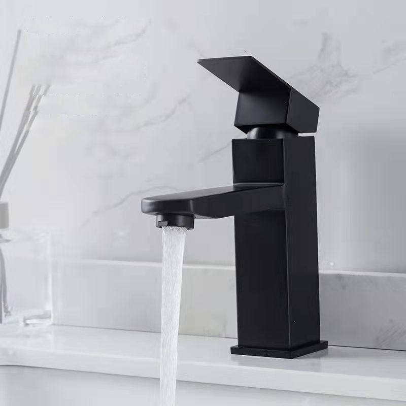 Basic Centered Sink Faucet Monochrome Faucet Sink Bathroom Faucet