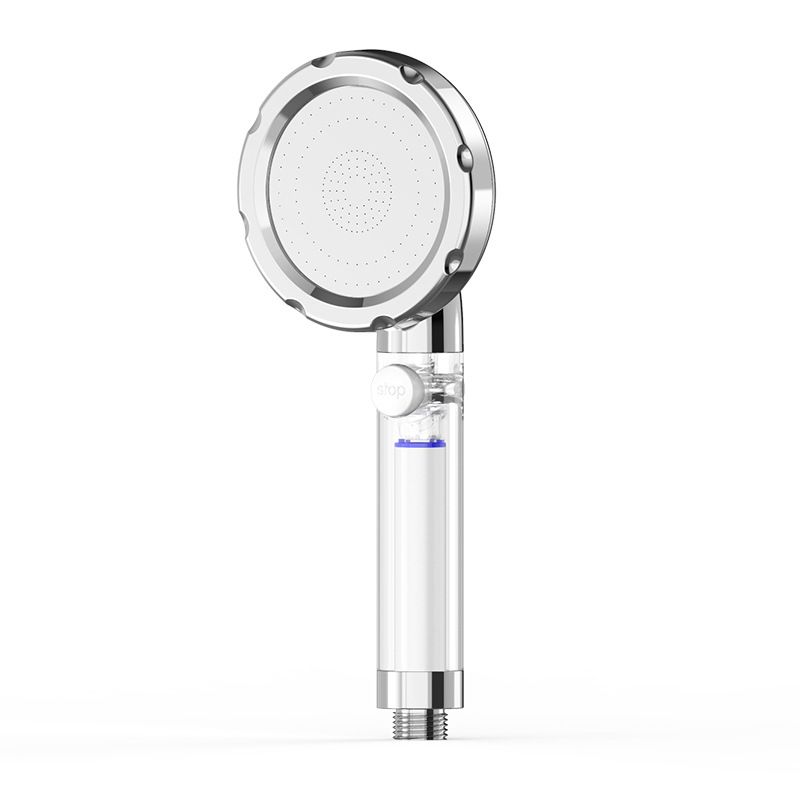 Silver Hand Shower Standard Round Showerhead Combo