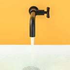 Wall-mounted faucet single lever mixer basin faucet for the bathroom