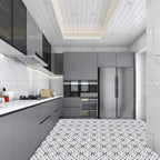 Peel & Stick Vinyl Flooring Lightly patterned vinyl flooring with a matte sheen
