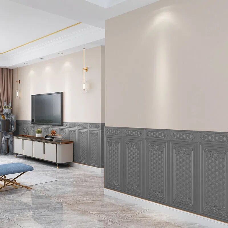 Wall Panel 3D embossed Peel and Stick waterproof back panels for living room