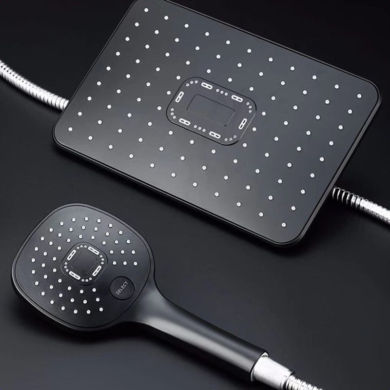 Plastic hands-free showerhead adjustable water flow showerhead