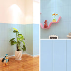 PVC Wall Paneling Smooth Wall Indoor Living Room Planks Set of 2