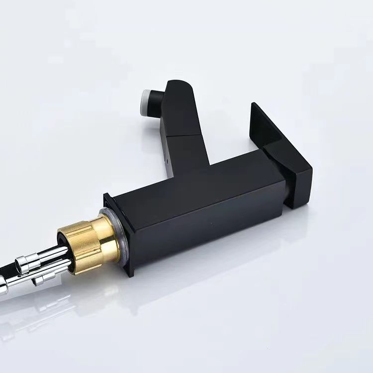 Lever handle faucet Contemporary pull-out faucet for the bathroom