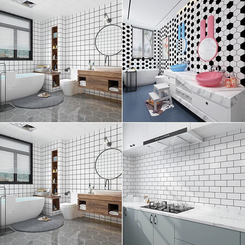 12" x 24" marbling single plate waterproof backsplash wall tile for bathroom