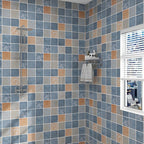 Grid Mosaic Peel & Stick Tile Scratch-resistant Wallpaper for Backsplash