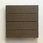 Contemporary Engineered Floor Tile Wire-Brushed Click-Lock Wood Floor for Patio Garden