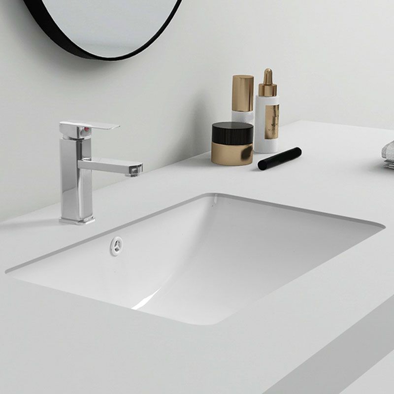 Modern Oval Washstand Ceramic Table Installation Sink Bathroom
