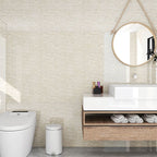 Bathroom mosaic tile marble print peel-and-stick backsplash tile