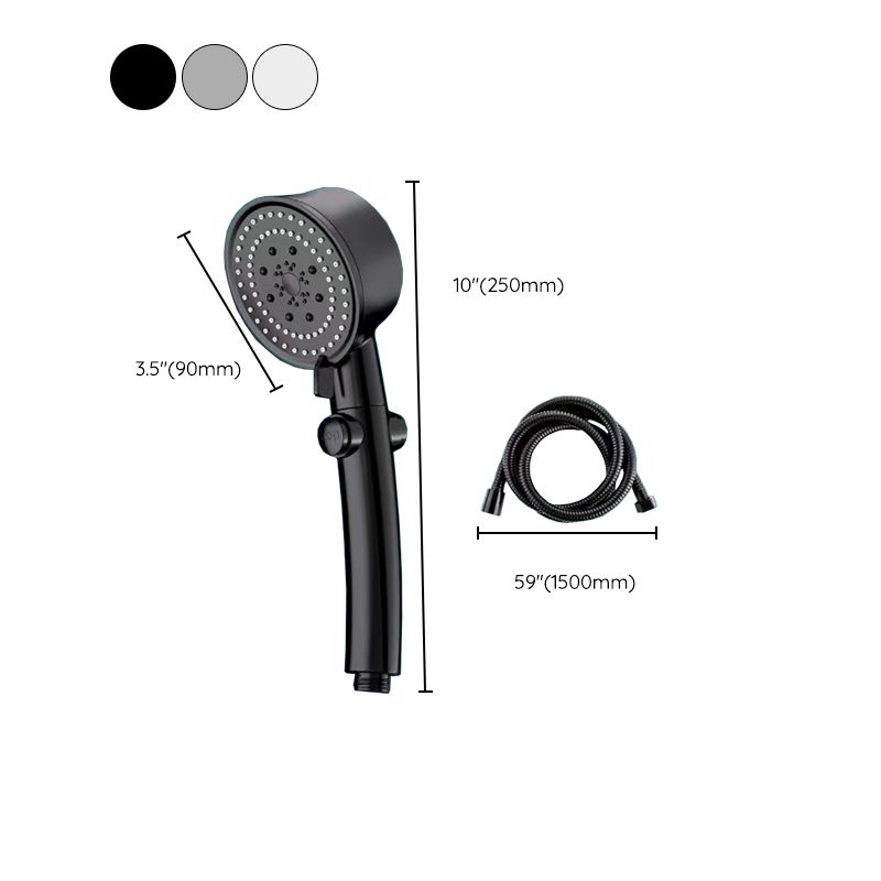 Wall Mounted Shower Head Modern Plastic Shower Head with Adjustable Spray Pattern