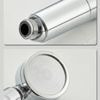 Contemporary 3 Jet Shower Head Adjustable Spray Pattern Rotatable Handheld Shower