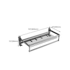 Gray bathroom accessories as a single piece or as a set with towel holder/bathroom shelf/robe hooks