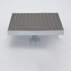 Modern square solid shower head with shower arm wall-mounted shower head made of stainless steel