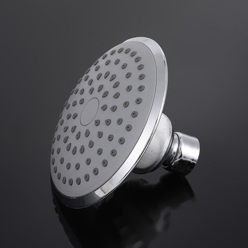 Round Shape Shower Head Modern Swiveling Wall Mounted Fixed Shower Head