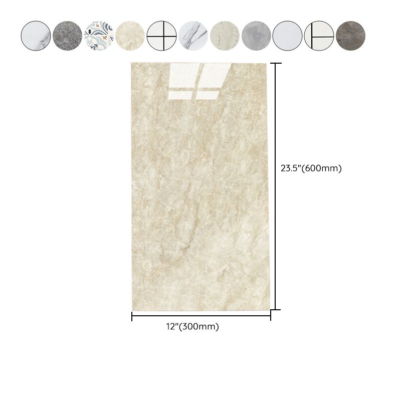 Bathroom mosaic tile marble print peel-and-stick backsplash tile