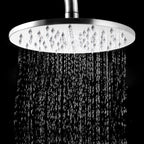 Stainless Steel Fixed Shower Head in Silver H2Okinetic Technology Shower Head